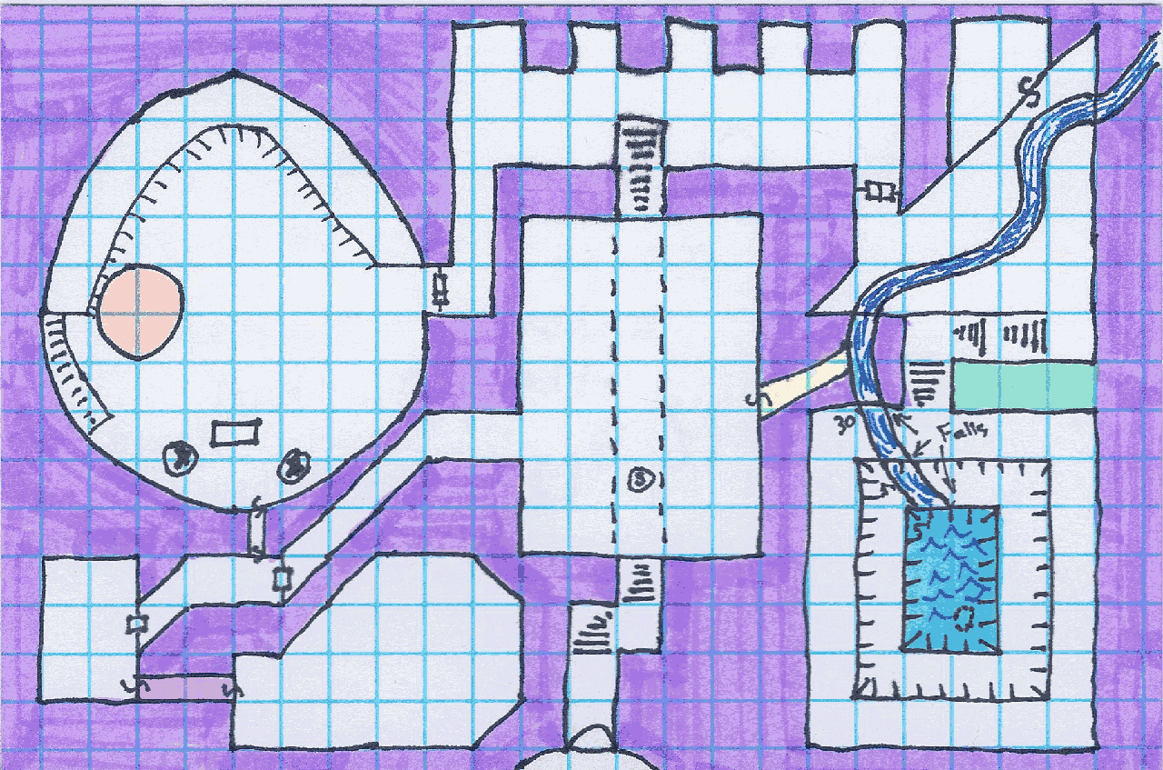 an index card dungeon