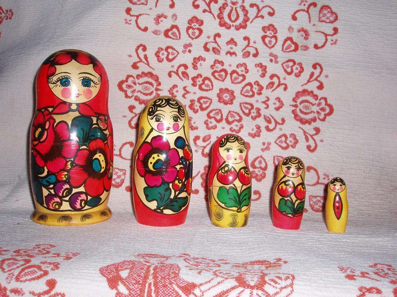 Nesting Russian Matroshka dolls